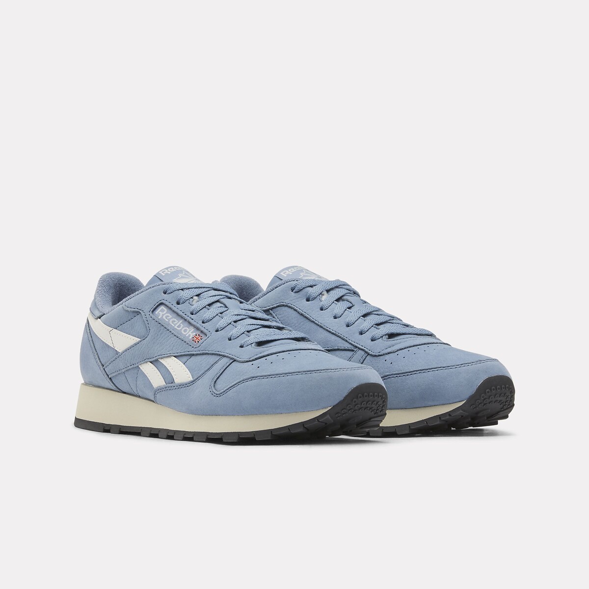 Classic Leather Trainers grey blue, REEBOK