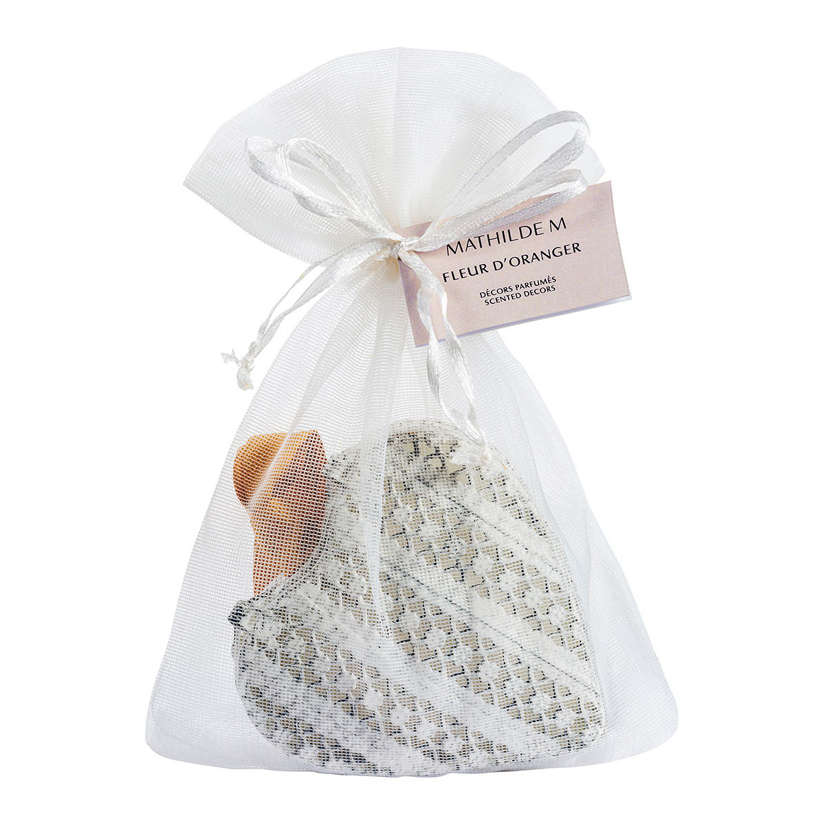 Boîte Cœur et décor parfumé - Fleur d'Oranger blanc, MATHILDE M
