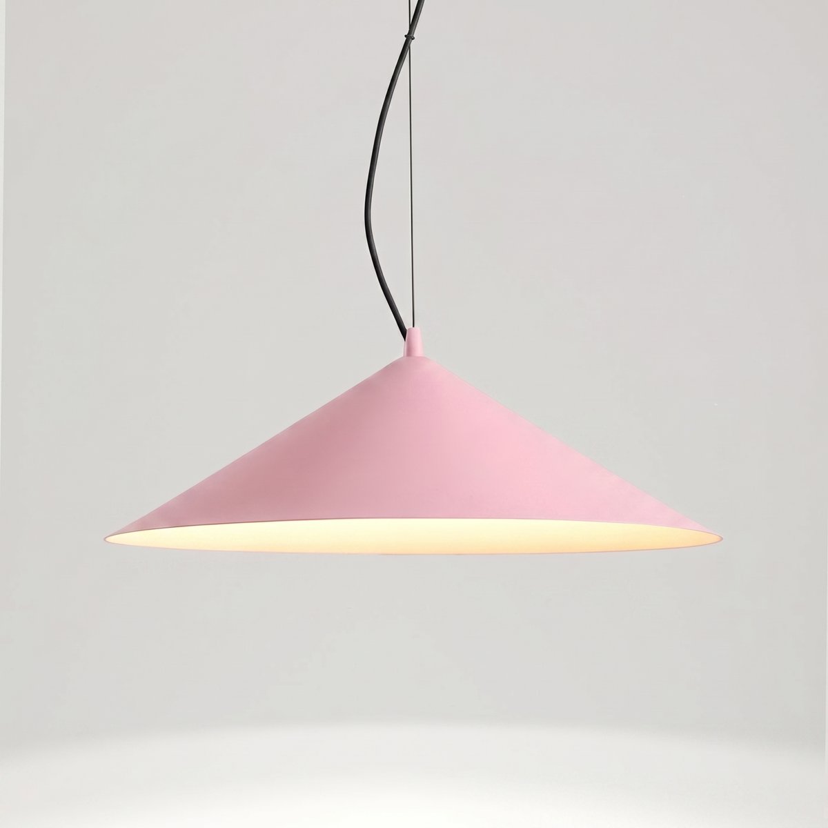 Suspension Acier Rose LED 1 Fint rose, EDEN