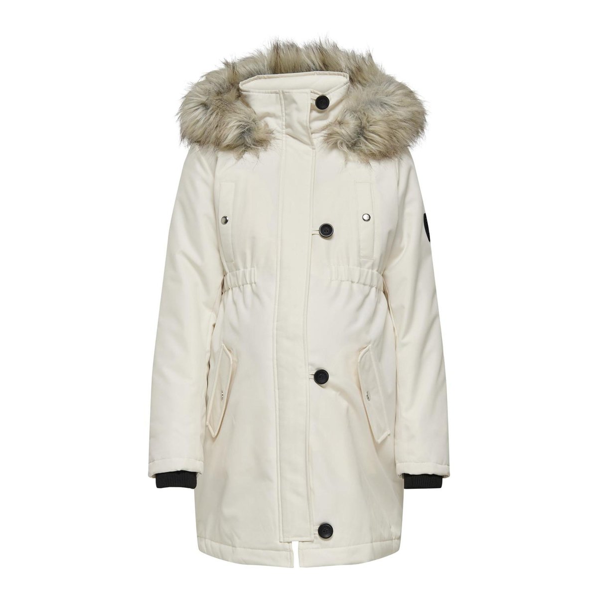 Parka Longue eggnog, ONLY