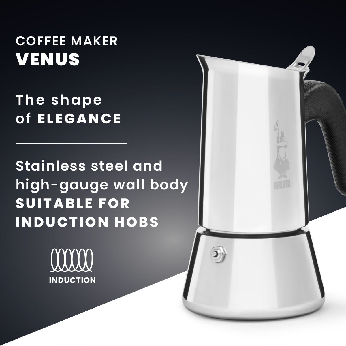 Cafetière New Venus inox, BIALETTI