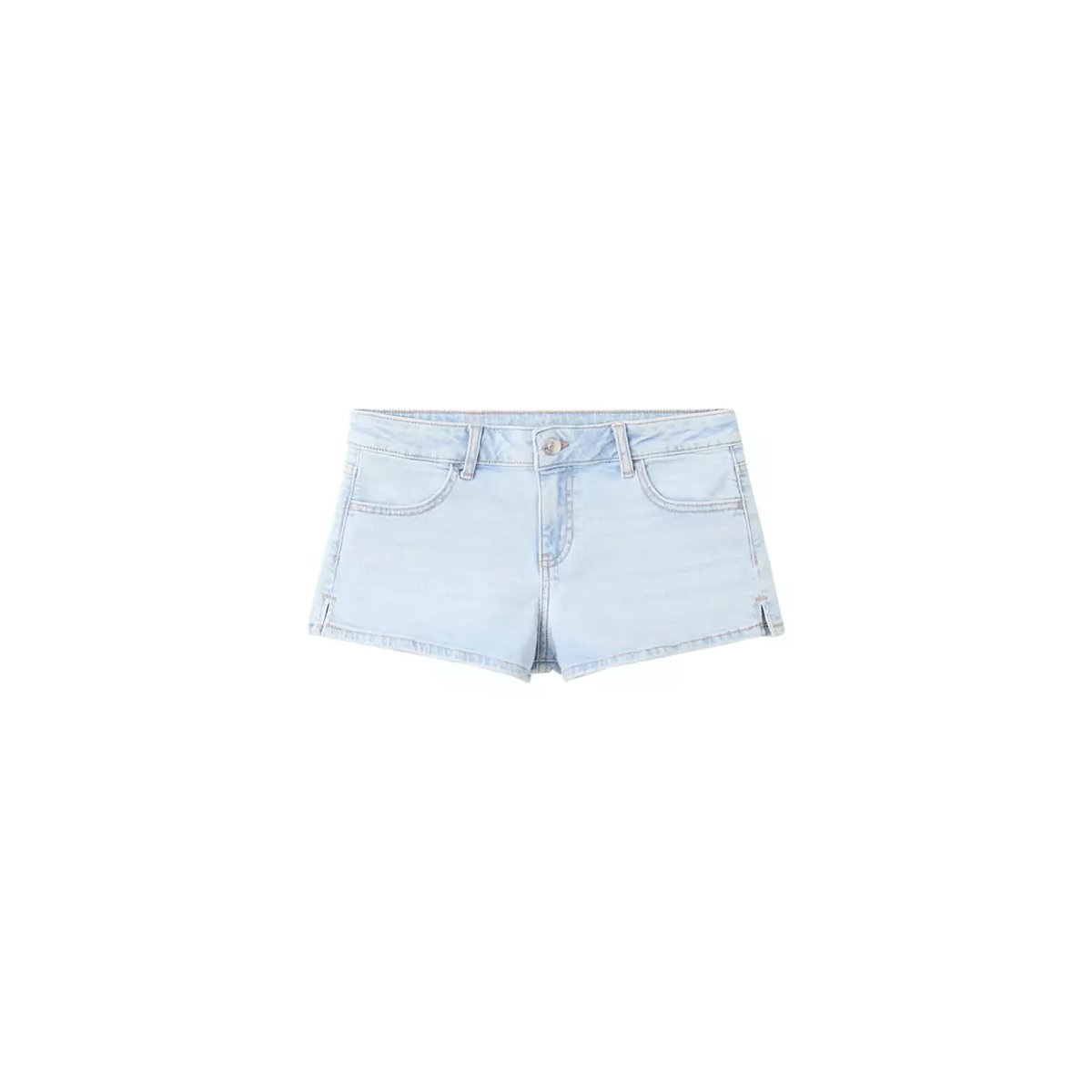 Short micro taille basse bleu clair, MANGO TEEN