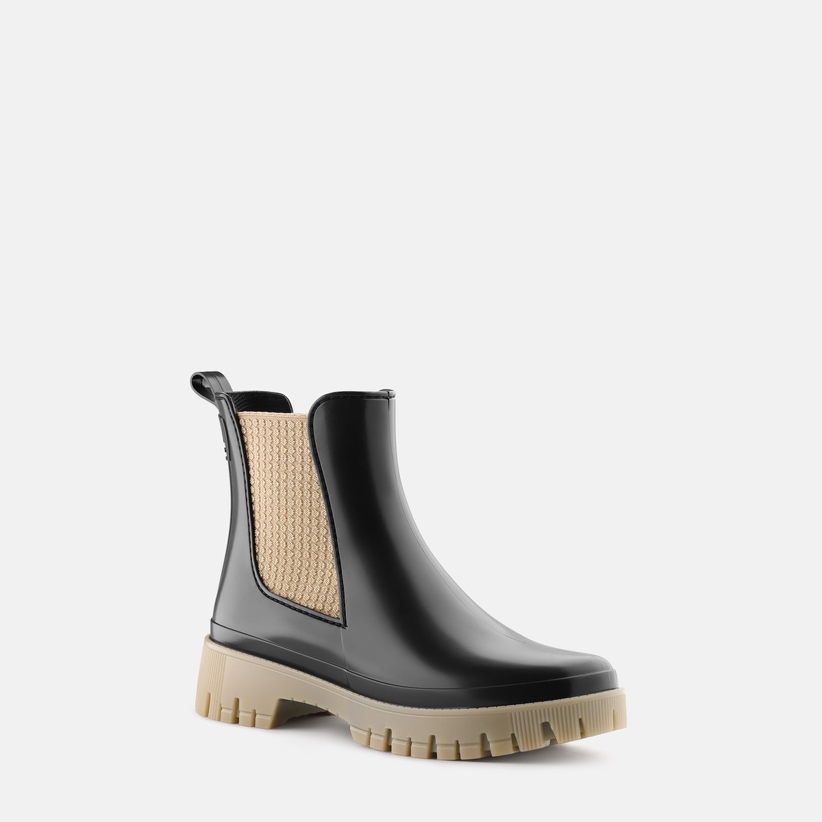 Bottines de pluie avec semelle intérieure respirable SAGE noire, LEMON JELLY