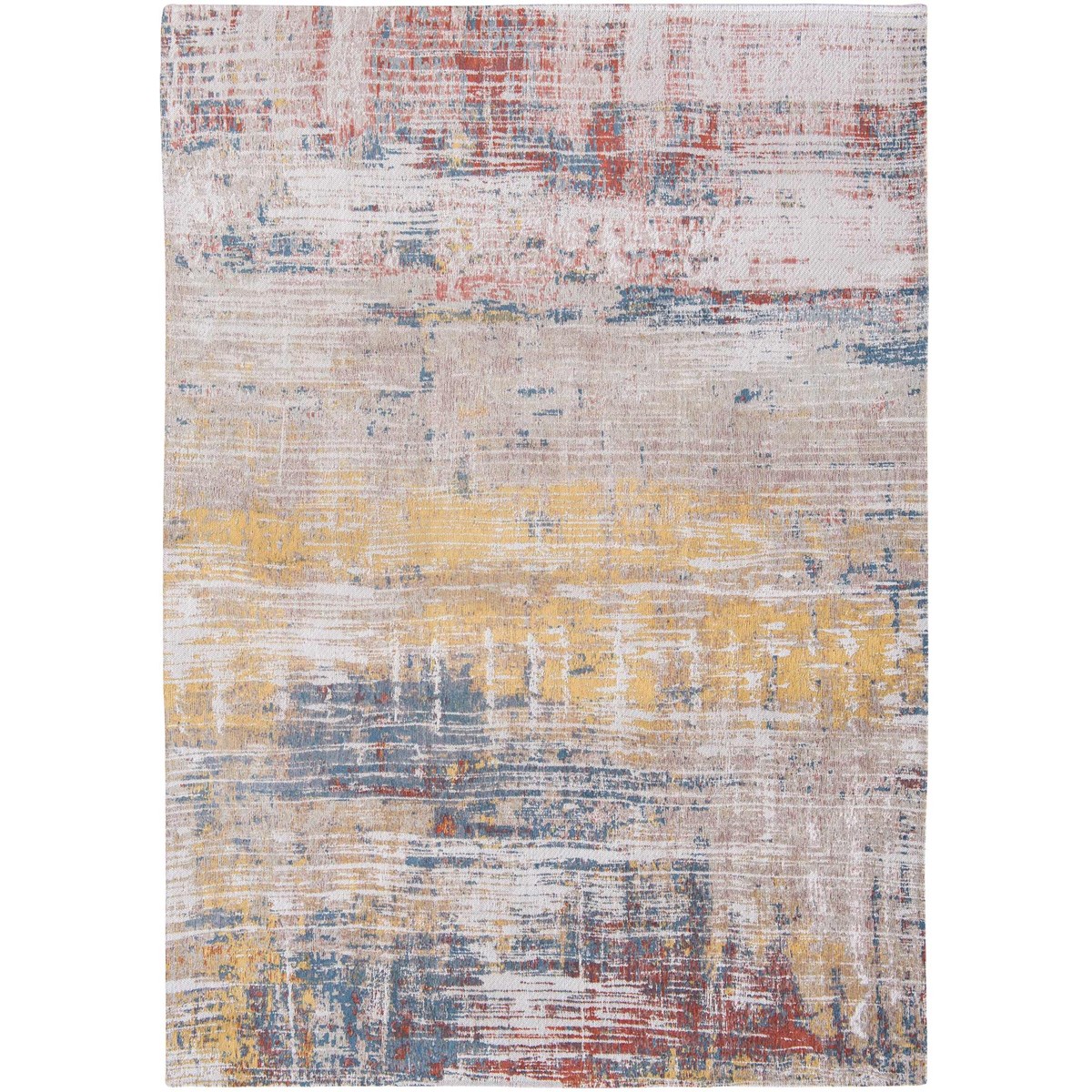 Tapis salon et chambre coton style vintage MONTAUK multicolore, NOVATREND