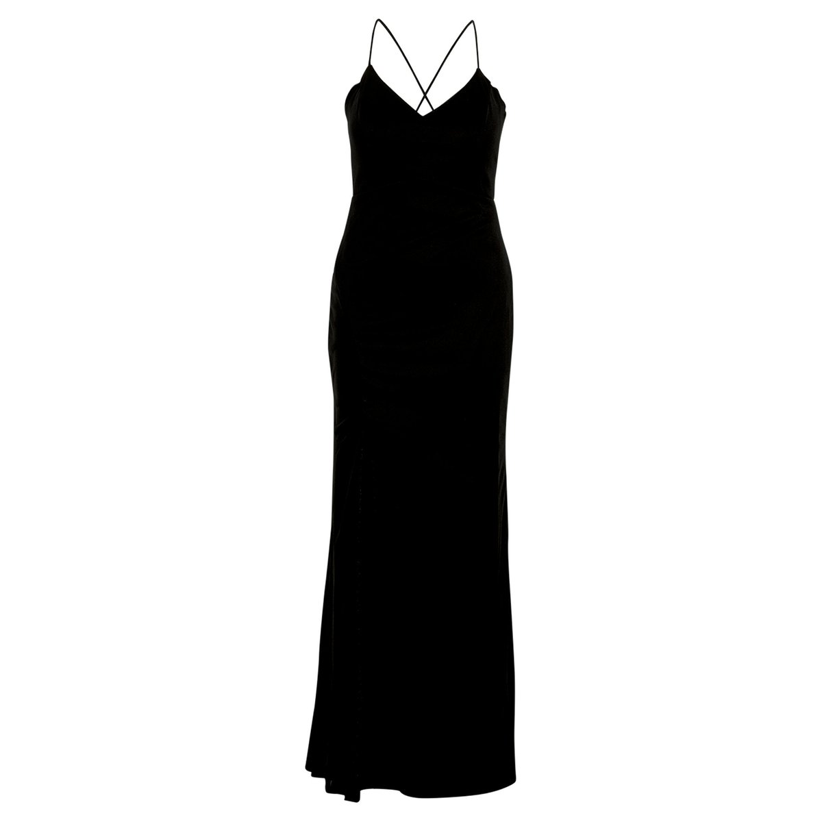 Robe de soirée au look scintillant noir, VERA MONT