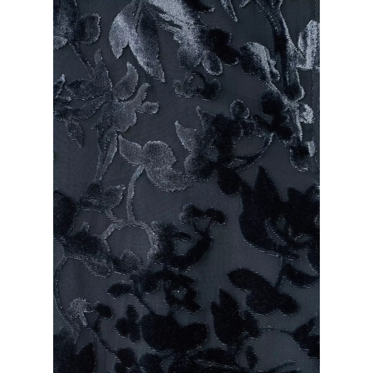 Pantalon droit dévoré bleu nuit, MANGO