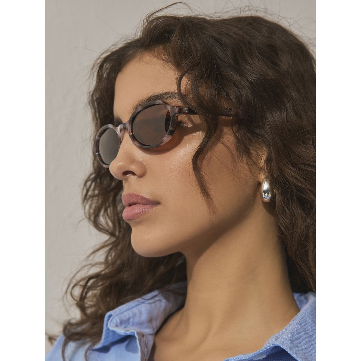 Lunettes de soleil ovales brun écaille de tortue, NEXT