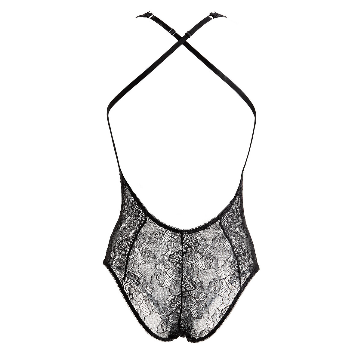Body fendu en dentelle noir, SUITE PRIVEE