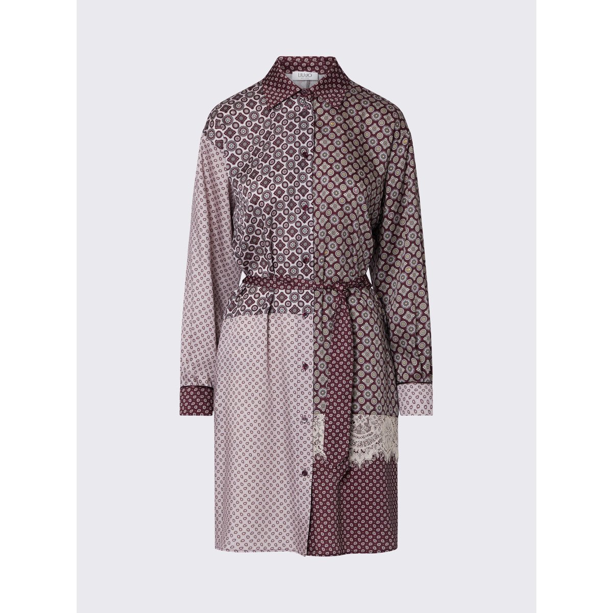 Robe Chemisier en Twill aubergine, LIU JO