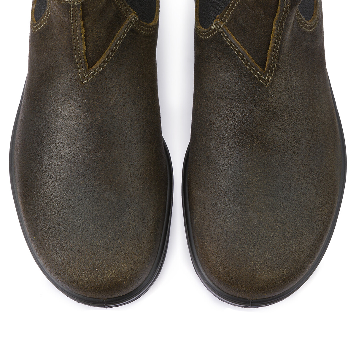 Boots chelsea en cuir 1615 olive, BLUNDSTONE