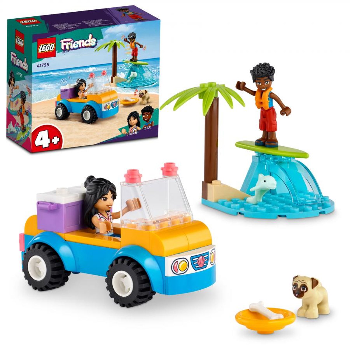 Friends La journée à la plage en buggy multicolore, LEGO