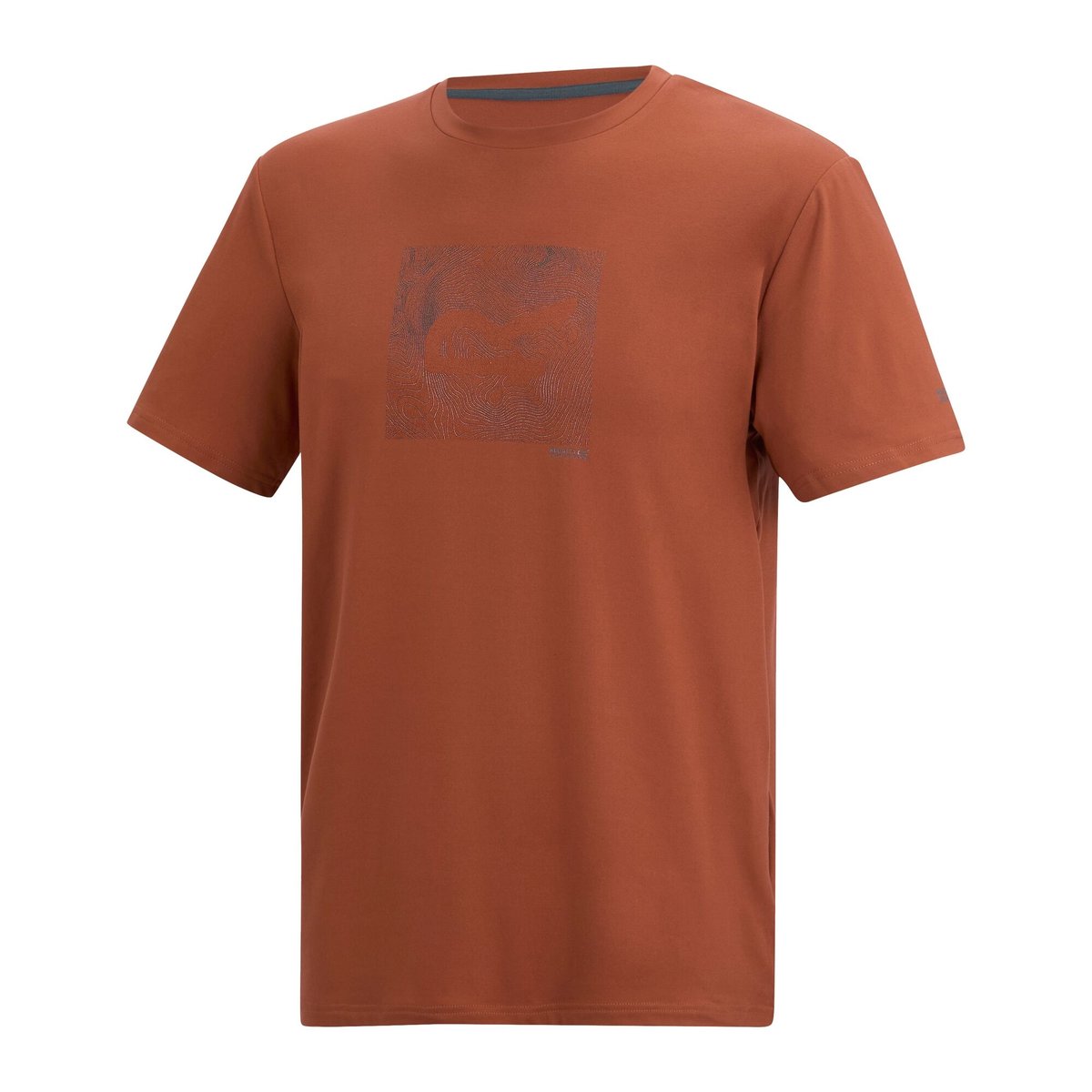 T-shirt motif/style topographique FINGAL brique, REGATTA