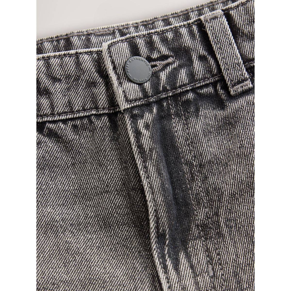 Short long en jean gris, NEXT