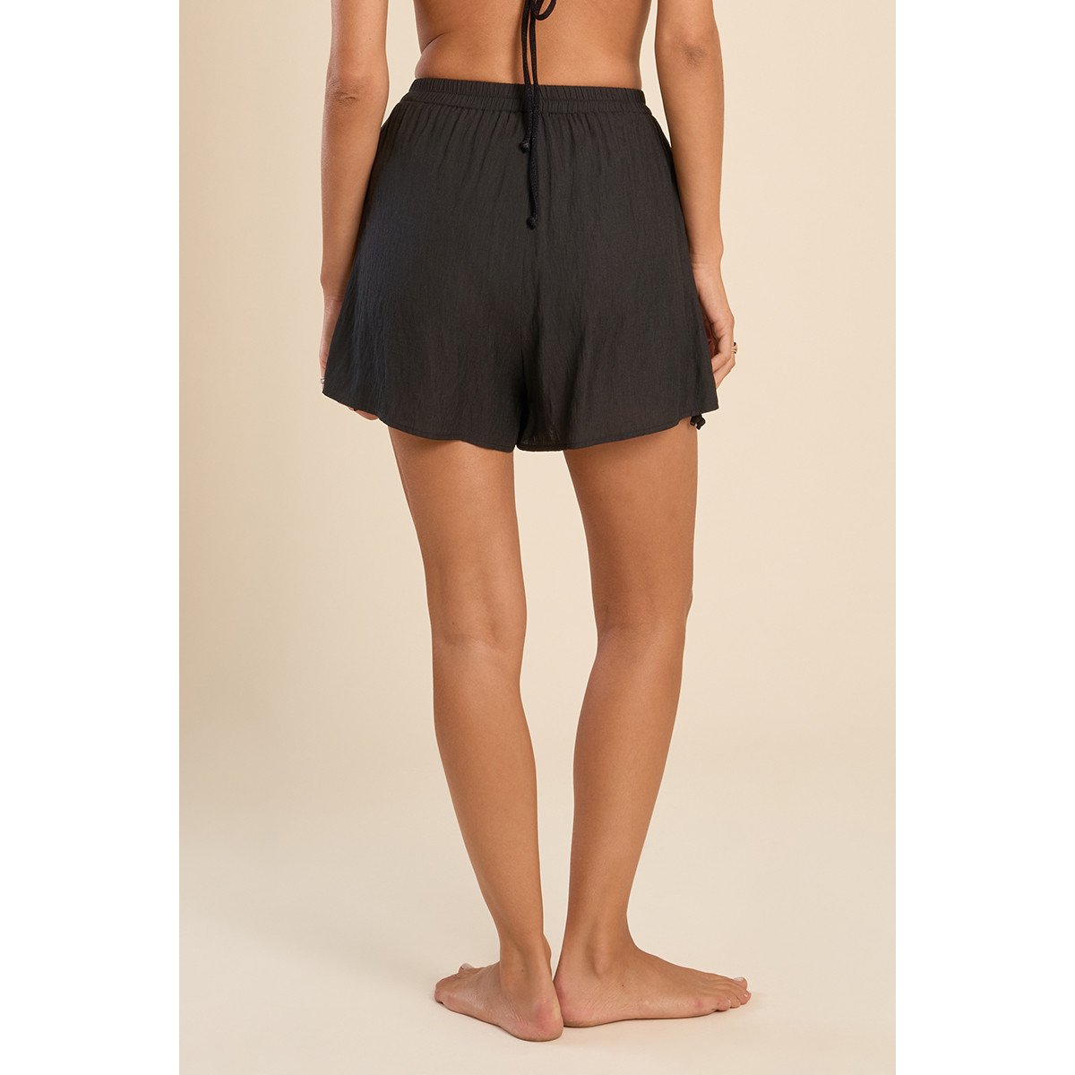Short fluide, taille haute noir, MOLLY BRACKEN