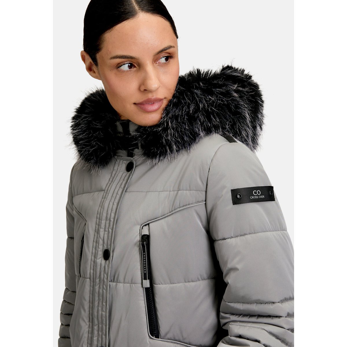 Veste matelassée à capuche quicksilver, BETTY BARCLAY