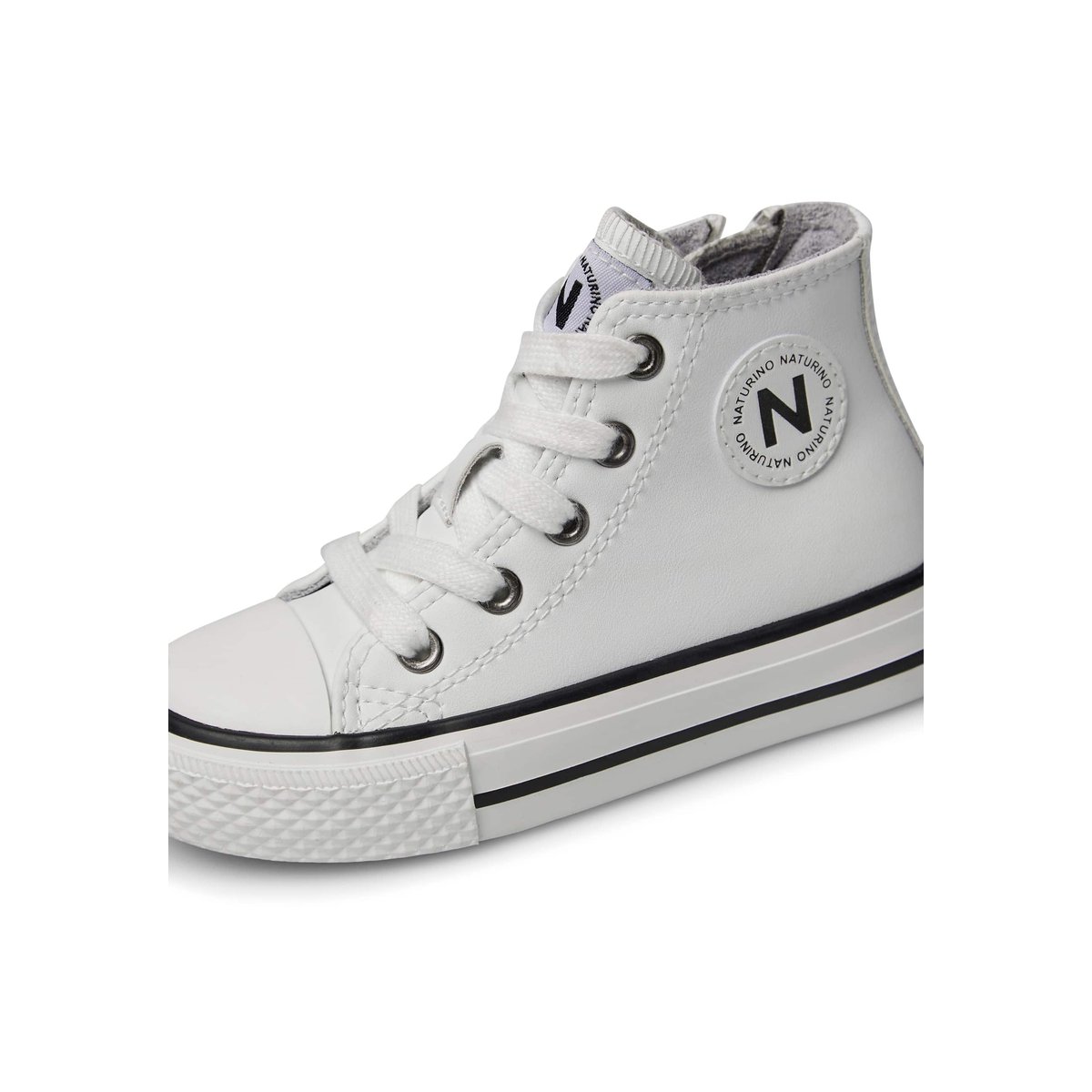 Baskets en cuir YLFAS. blanc, NATURINO