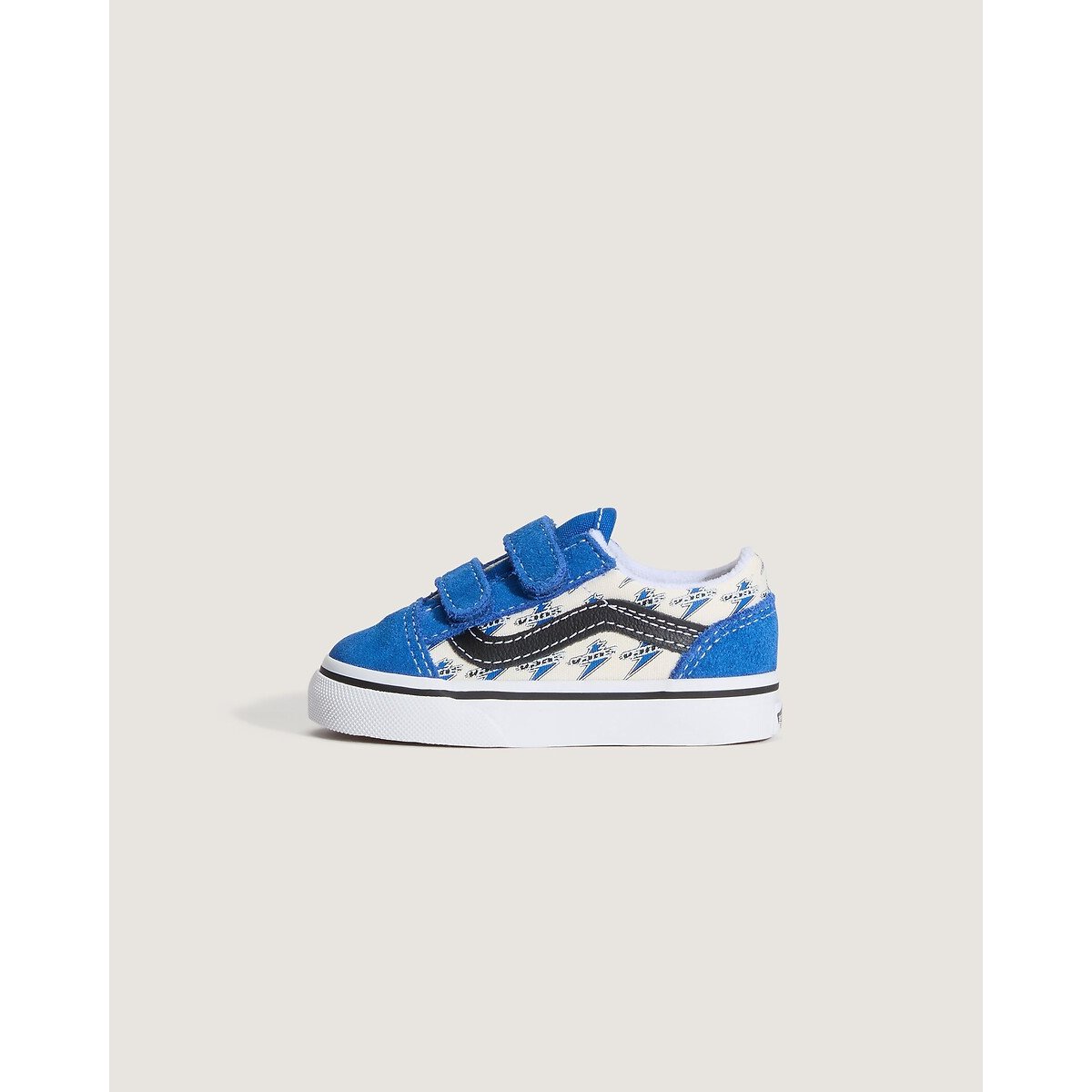 Baskets en cuir bleu/noir/blanc, VANS