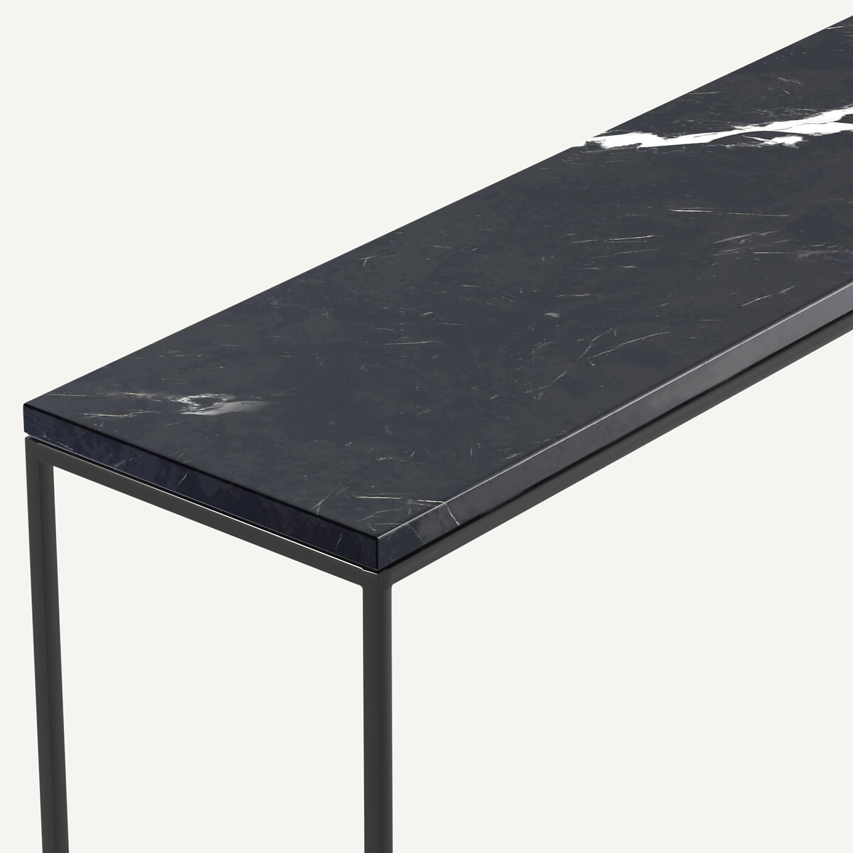 Mahaut Marble & Metal Console Table black marble, AM.PM