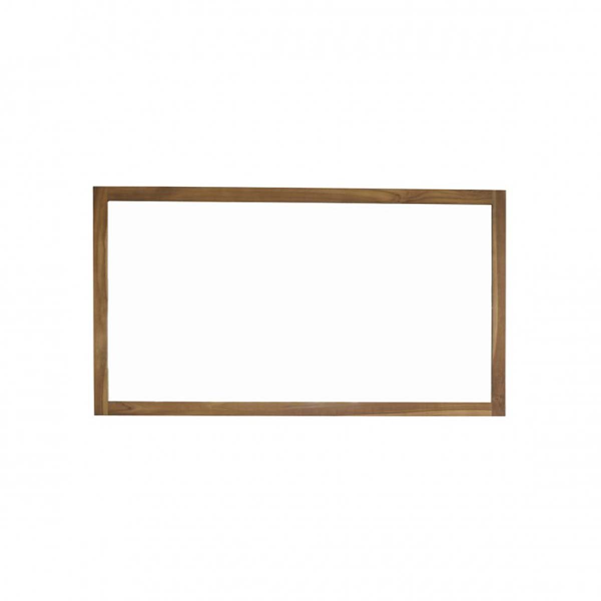 Miroir en teck massif rectangulaire 145x80 cm naturel, BERAH GETAH