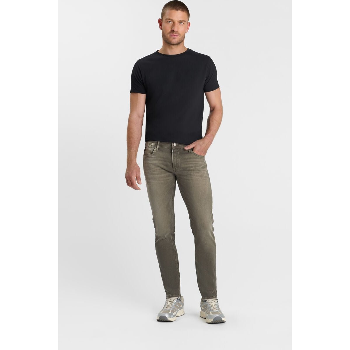 Jeans slim BLUE JOGG 700/11, longueur 34 brown, LE TEMPS DES CERISES