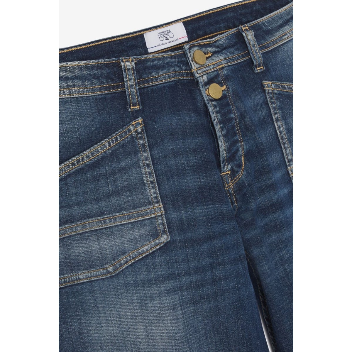 Jeans loose, large wide leg , longueur 34 blue, LE TEMPS DES CERISES