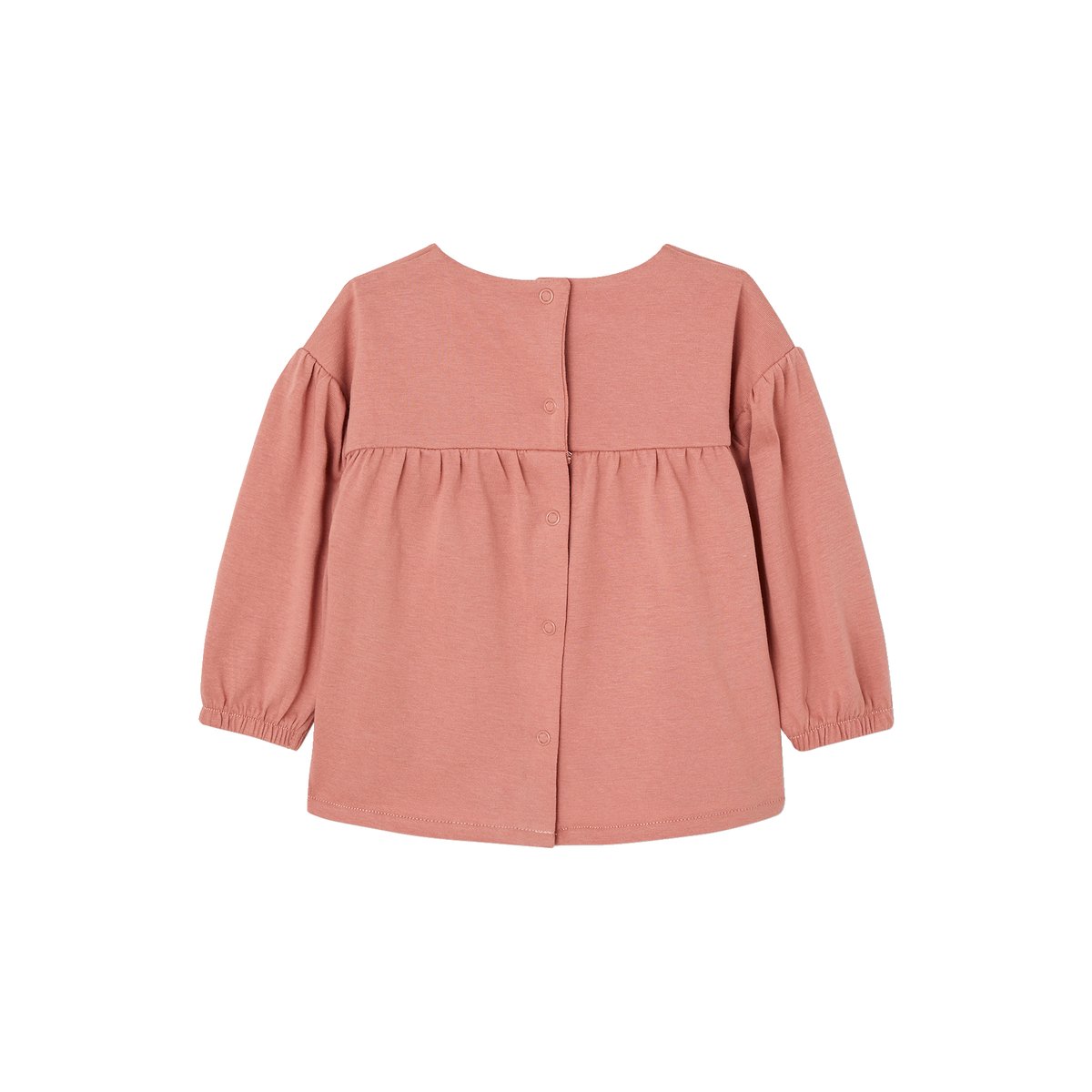 T-shirt bébé motif à l'encre gonflante bois de rose, VERTBAUDET