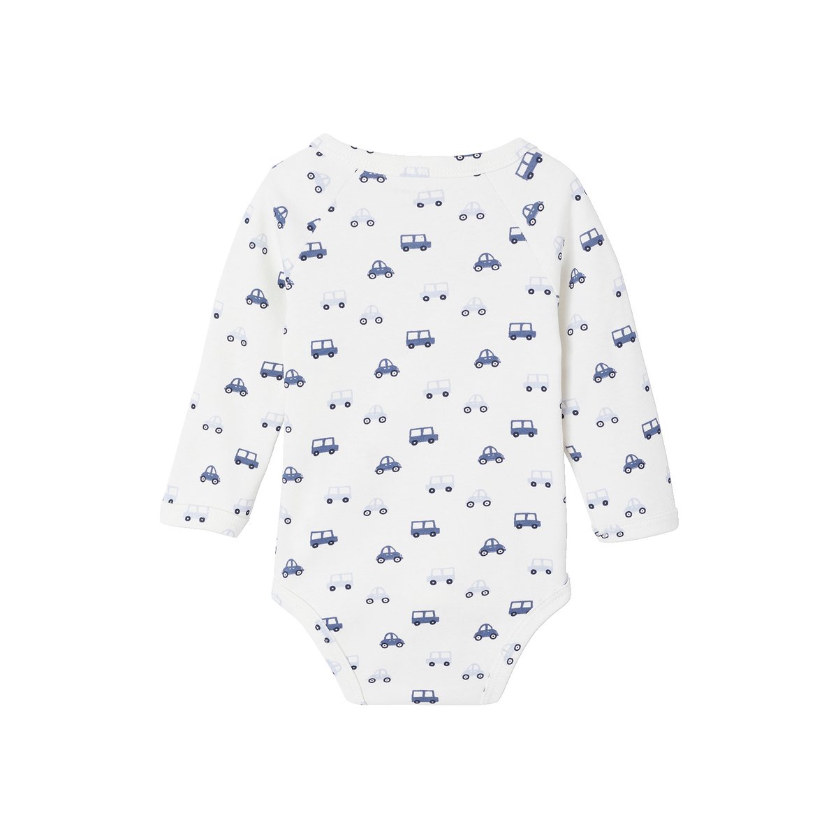 Lot de 5 bodies ouverture naissance bleu, VERTBAUDET