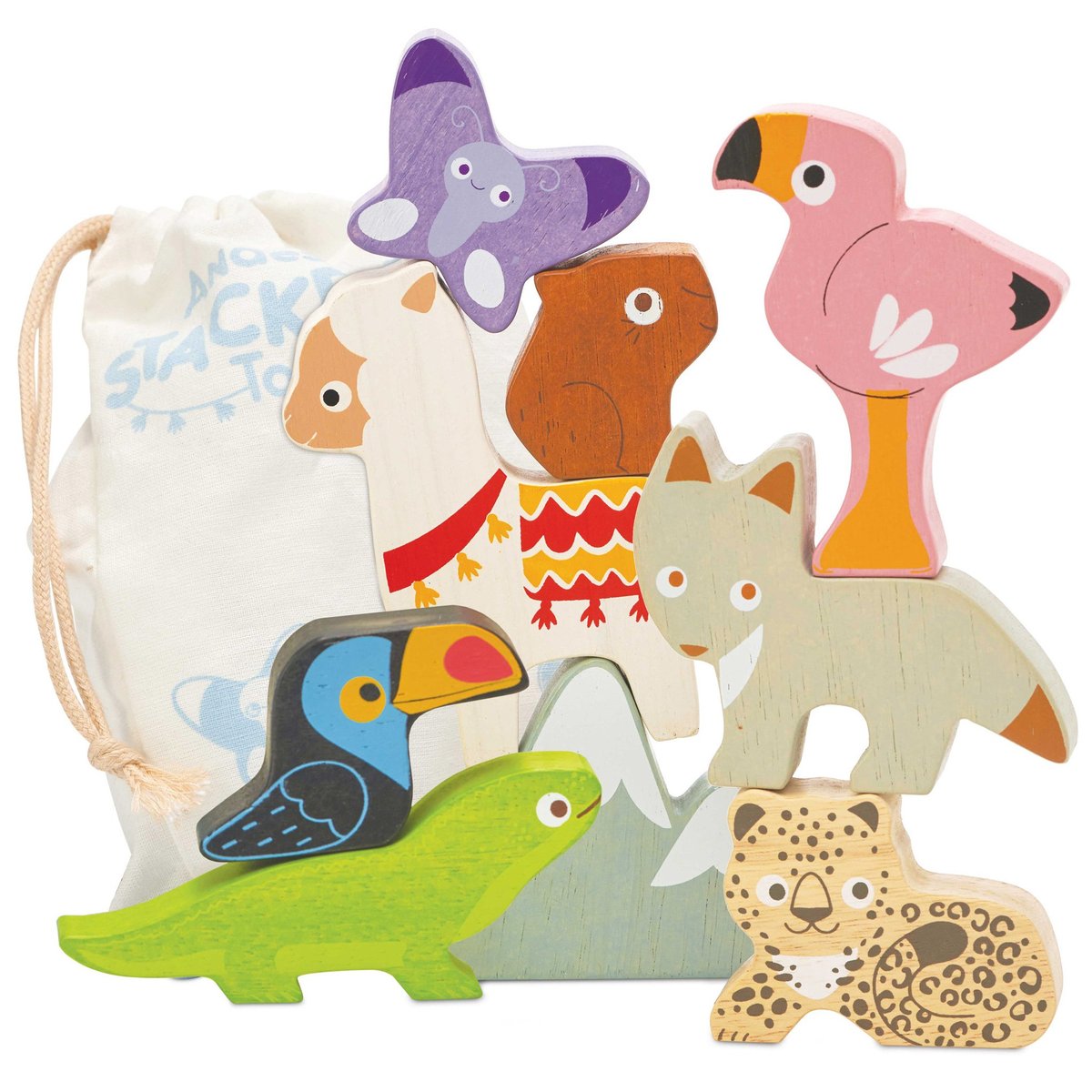 Les animaux des Andes blanc, LE TOY VAN