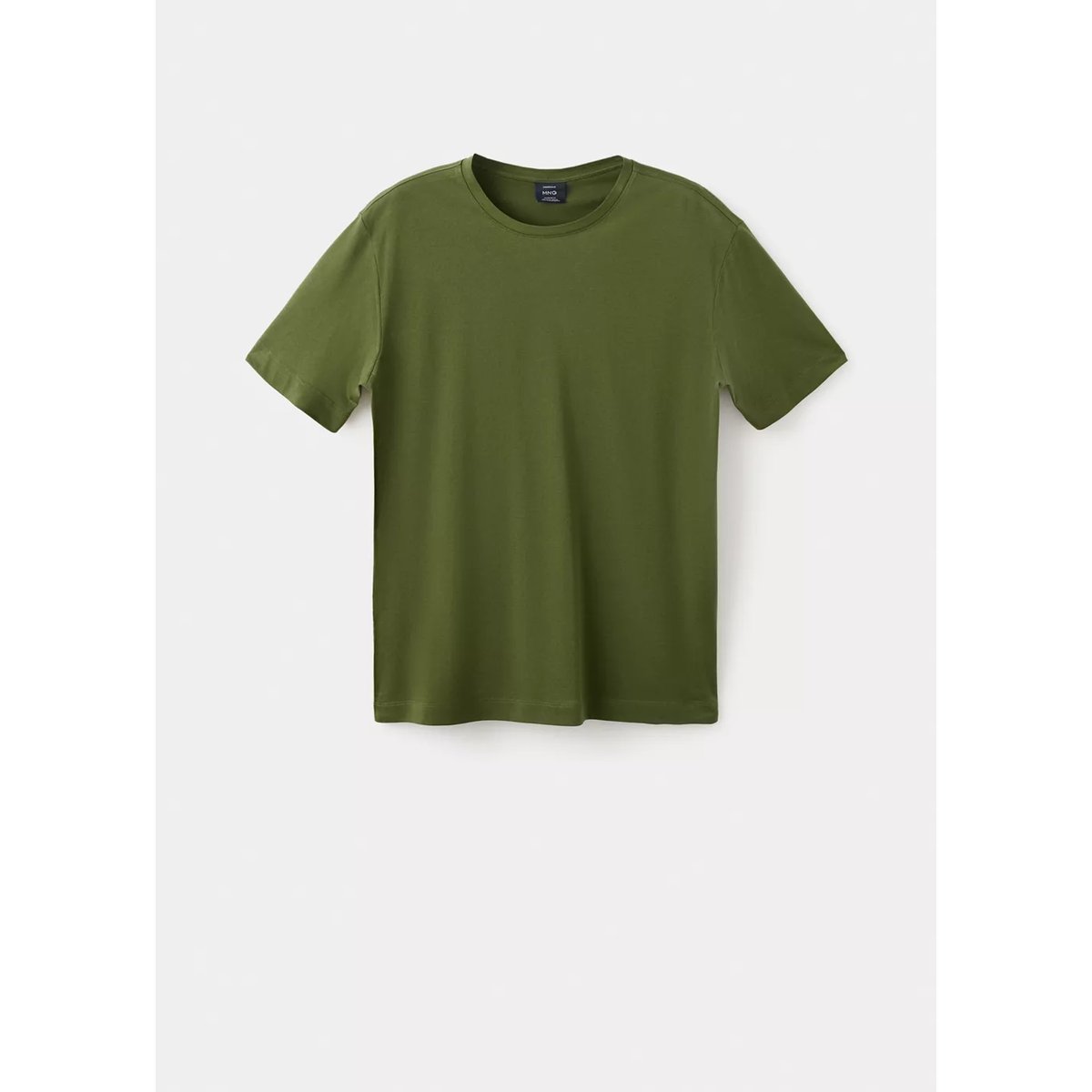 T-shirt 100 % coton regular-fit vert, MANGO MAN