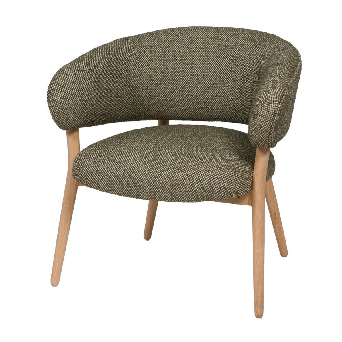 Fauteuil en tissu Cloud vert, AMADEUS