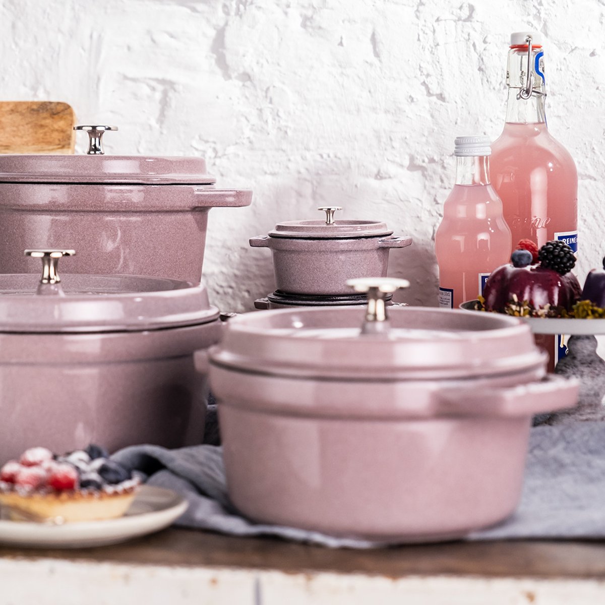 Cocotte, Rond(e), Fleur de Cerisier, Fonte fleur de cerisier, STAUB