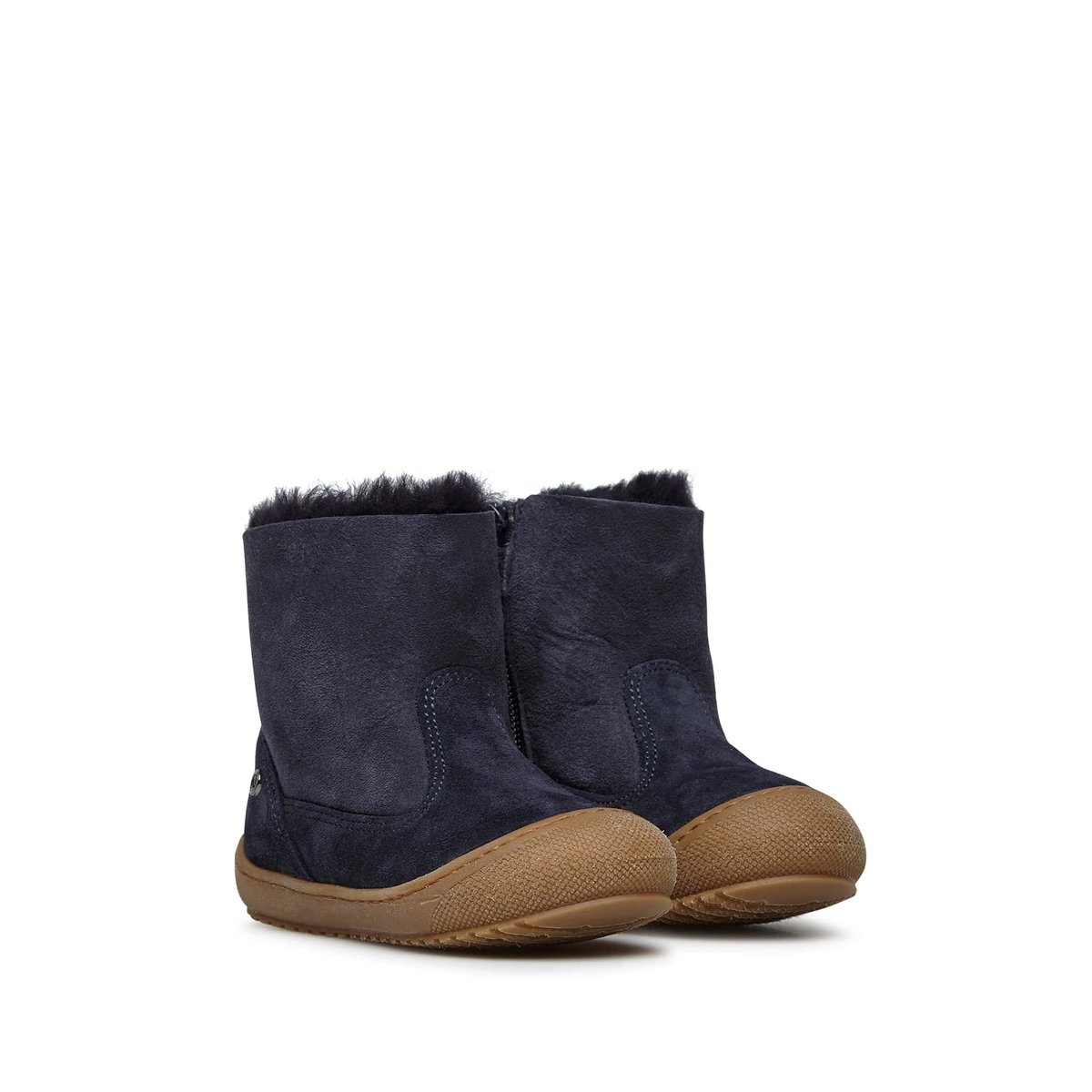 Bottines Doublées De Laine Cozy Hug marine, NATURINO