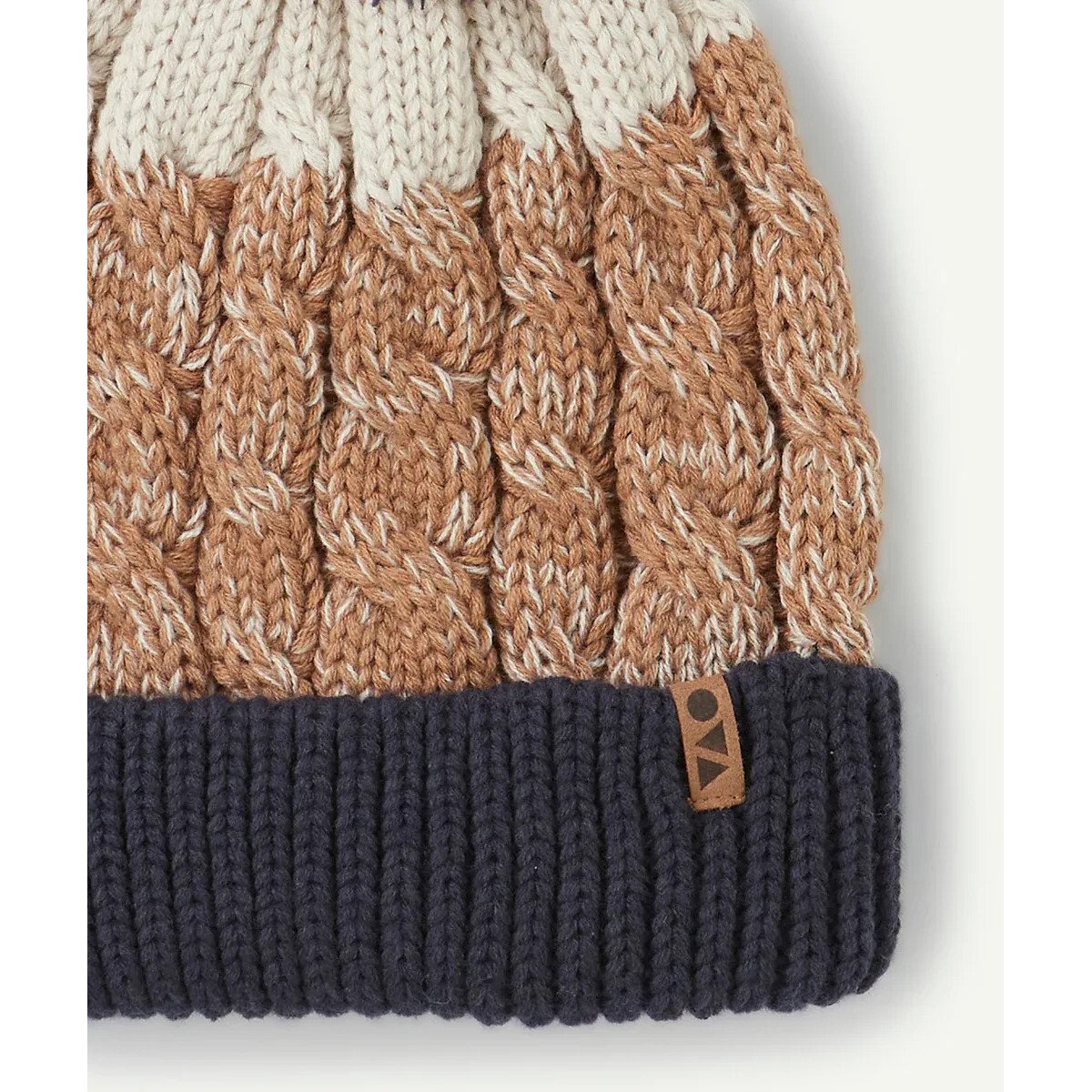 Tricolour Pompom Beanie blue, TAPE A L'OEIL