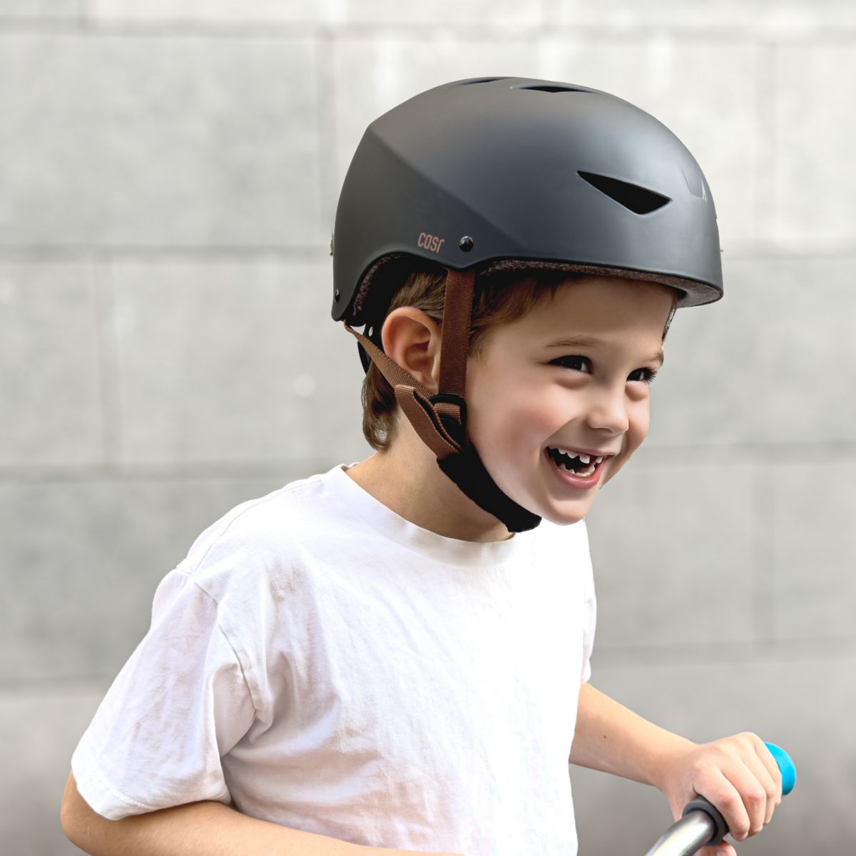 Casque trottinette Classico noir et marron taille S noir, CASR