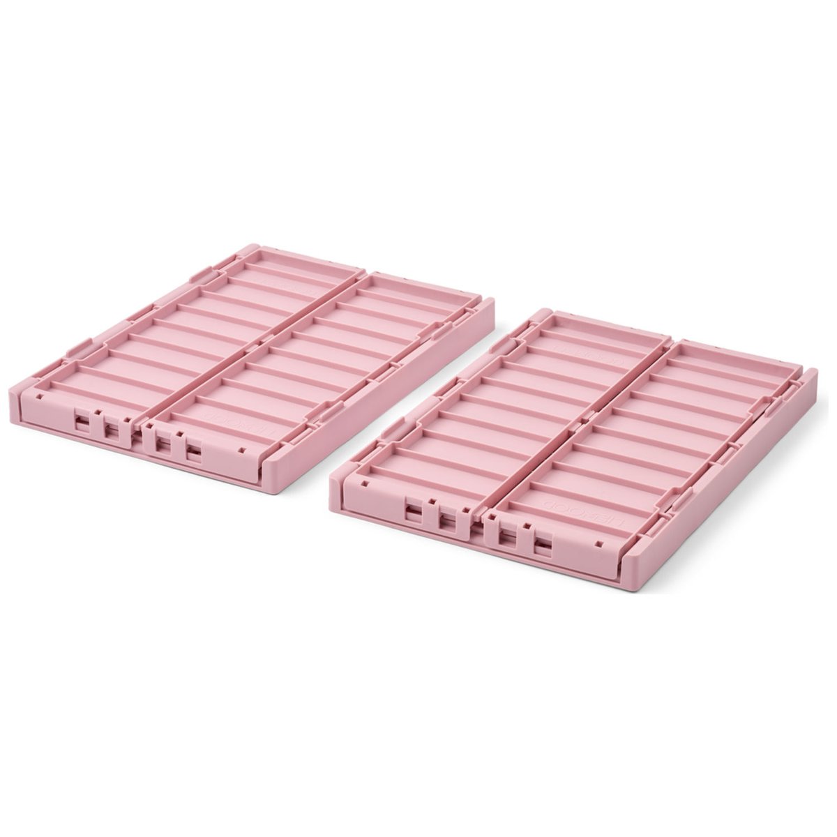 Lot de 2 caisses de rangement Weston M rose, LIEWOOD
