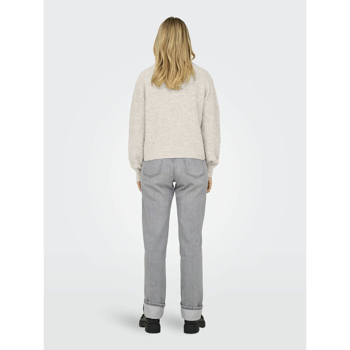 Crew Neck Cardigan ecru marl, JDY