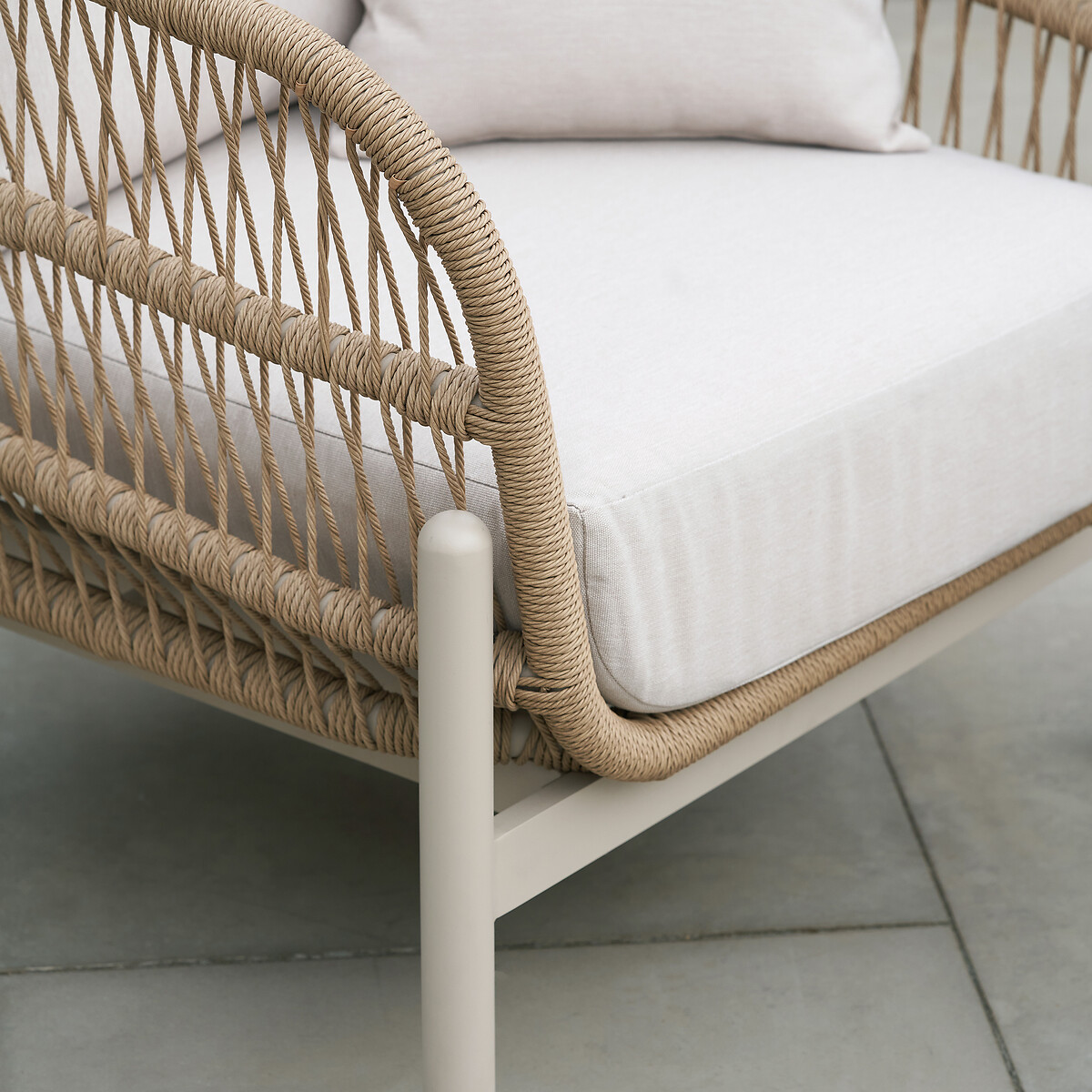Bellagio Garden 2 Seater Bistro Set stone beige, SO'HOME