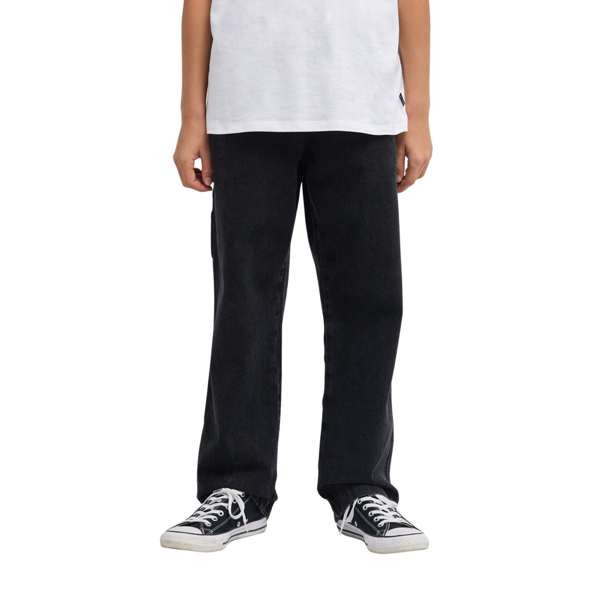 Pantalon workwear BAD DOG ELASTICATED noir black denim, BILLABONG