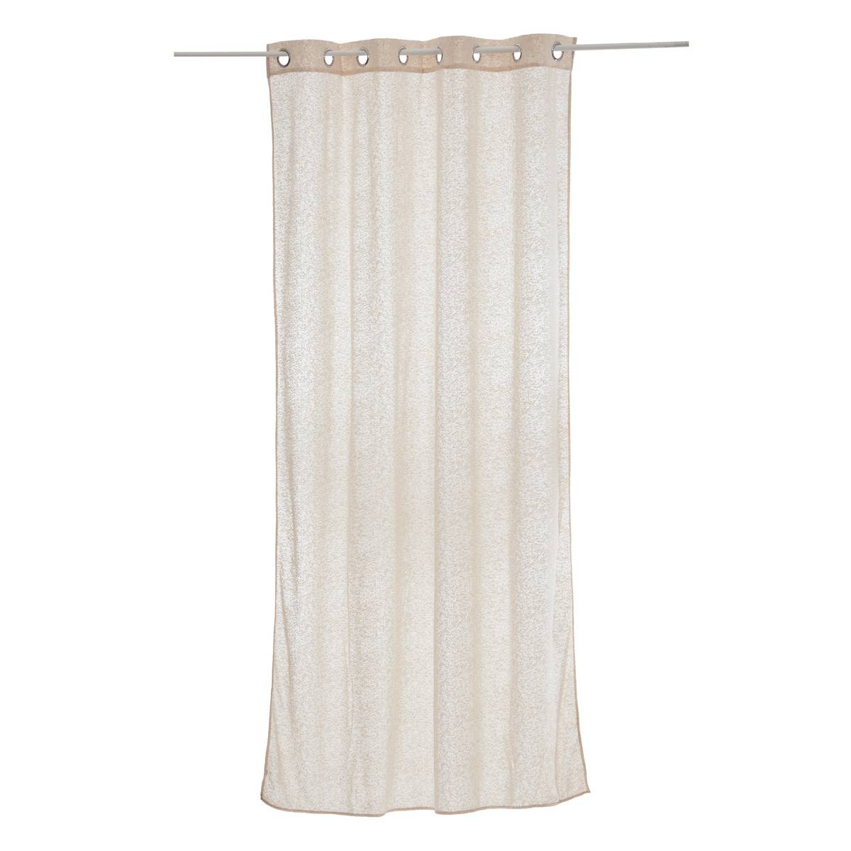 Voilage EYDA beige lin, ATMOSPHERA