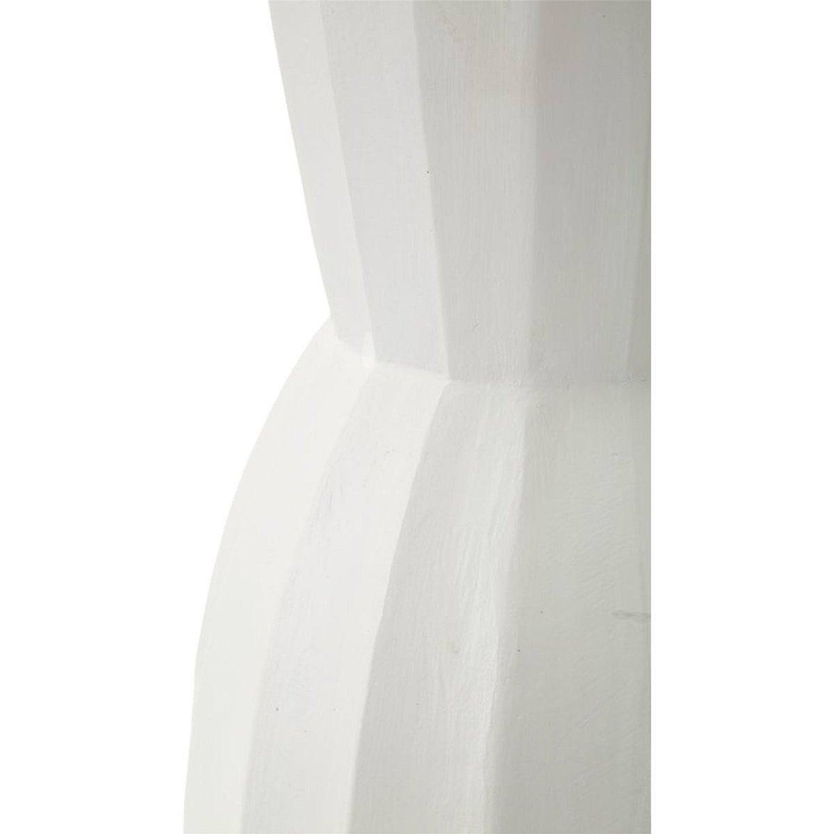 Vase cannelé silhouette graphique MODERN blanc, RECOLLECTION
