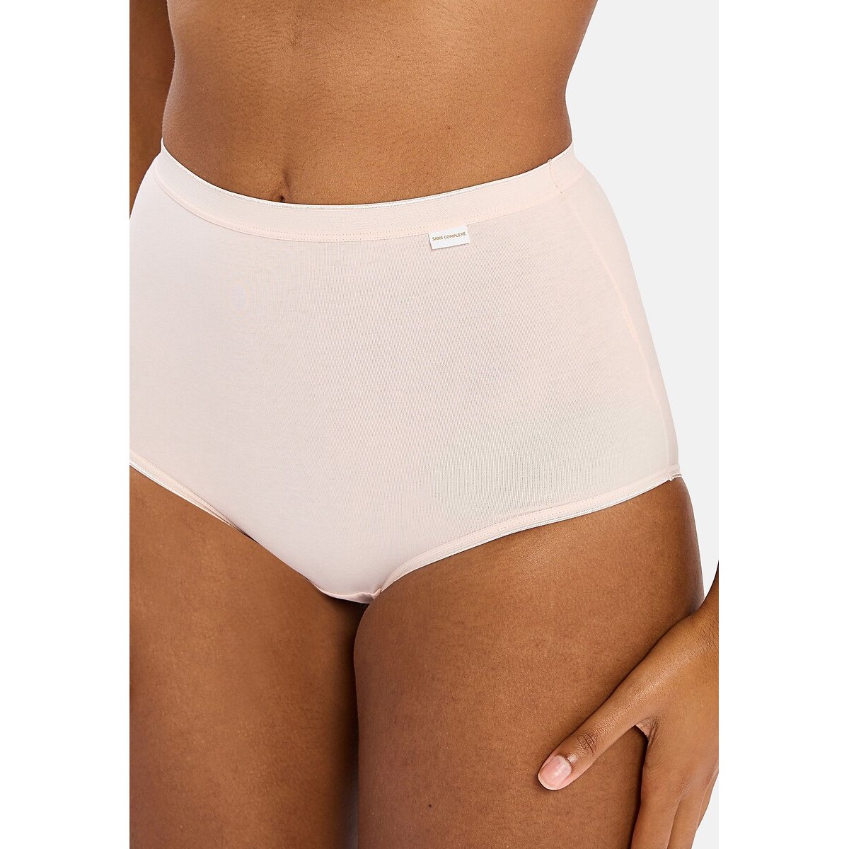 Confezione da 3 culotte alte Simplement Coton bio rosa, SANS COMPLEXE