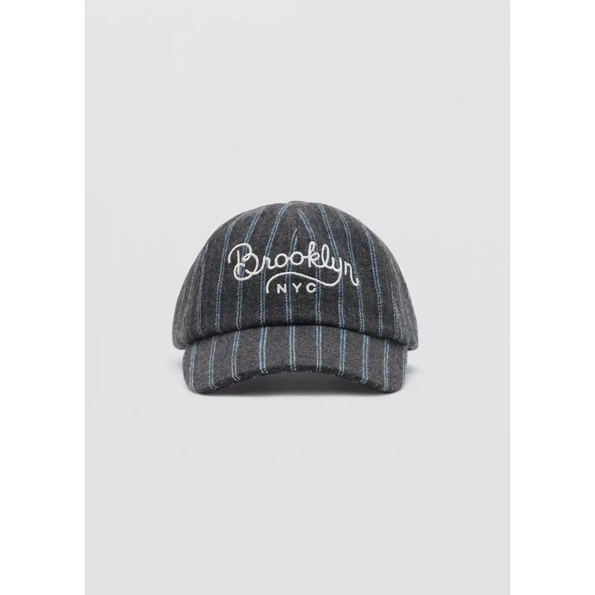 Casquette à rayures en laine mélangée gris, MANGO KIDS