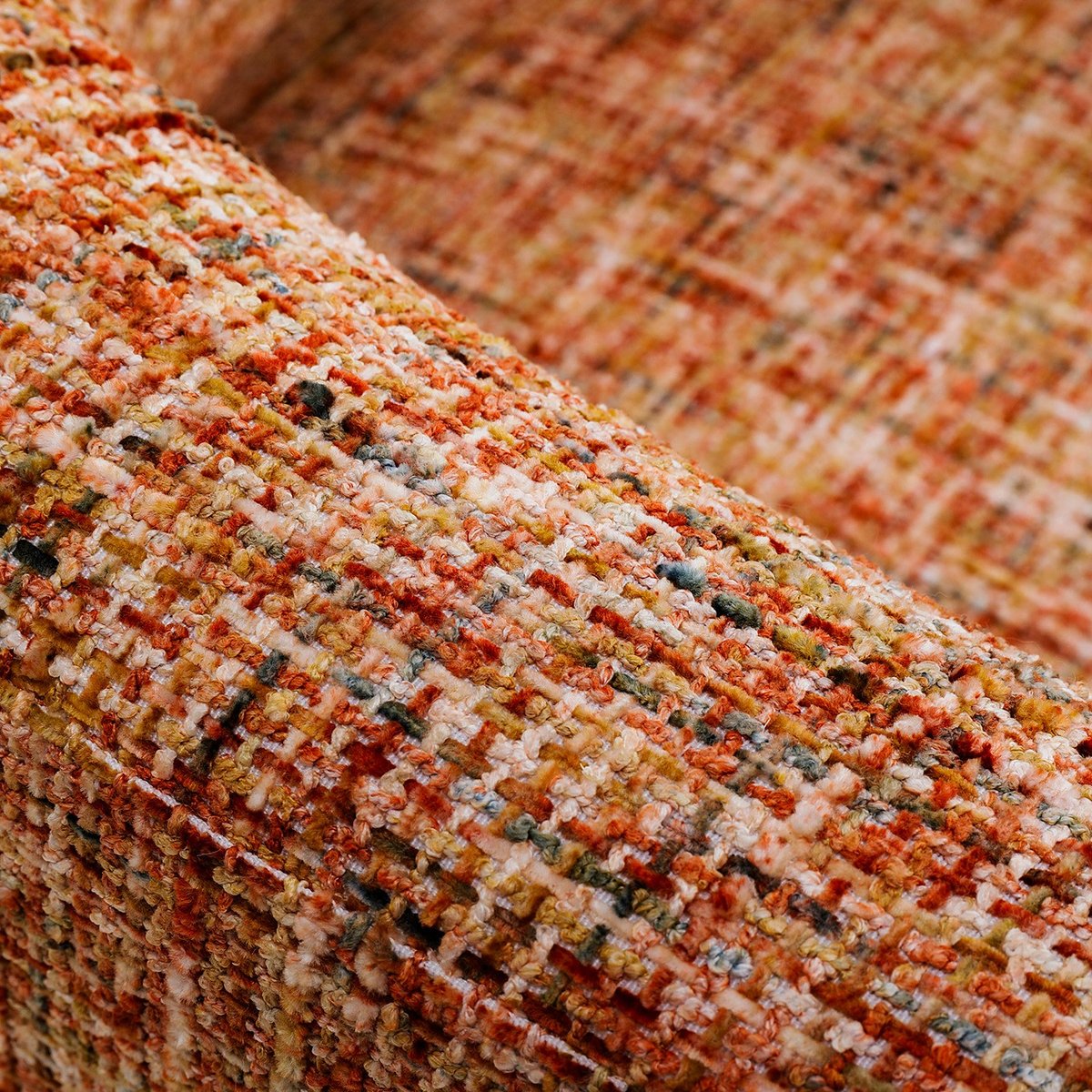 Fauteuil en polyester mélangé, LILJA orange, KARE DESIGN