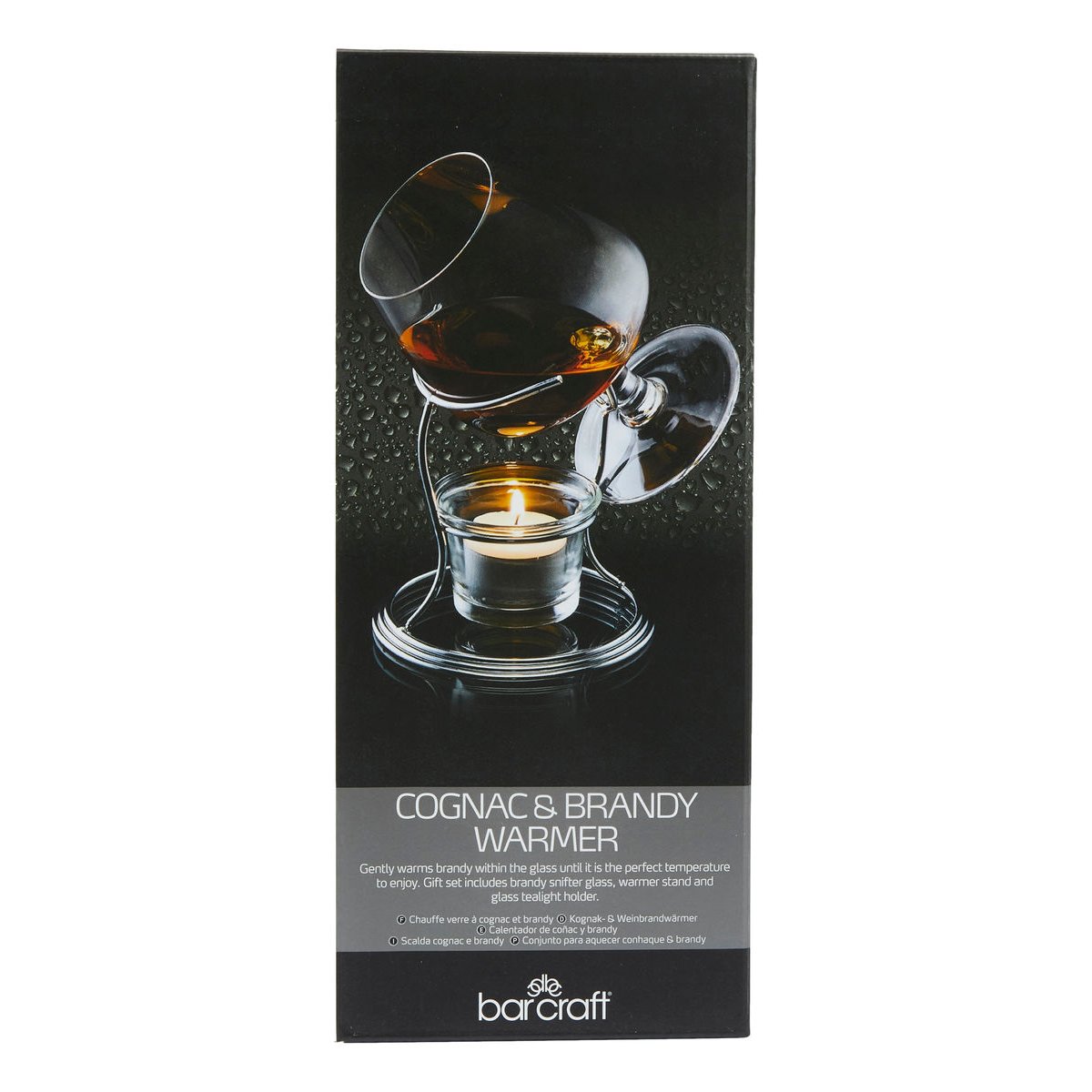 Coffret chauffe-verre à cognac et brandy barcraft couleur unique, BAR CRAFT