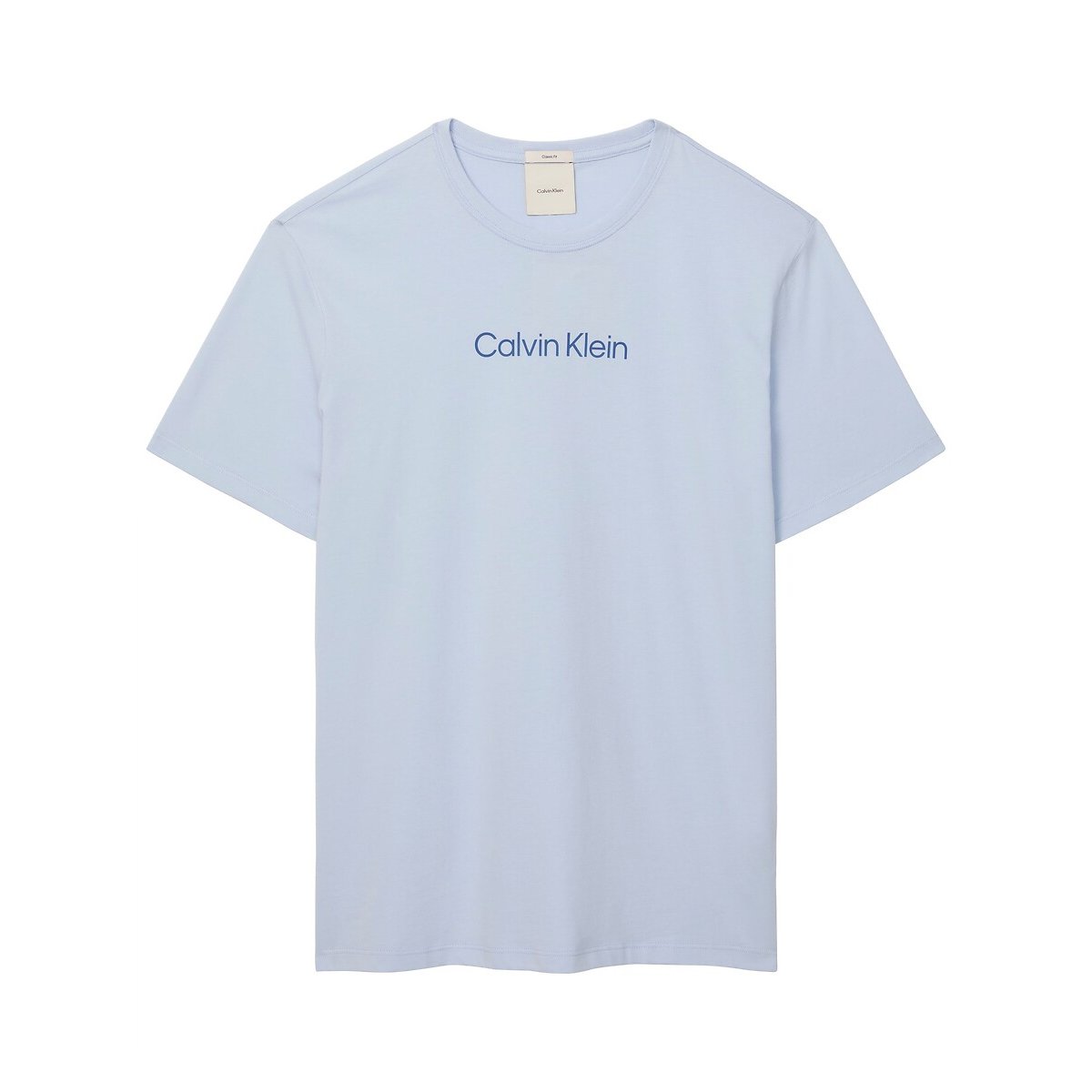 T-shirt manches courtes logo bleu clair, CALVIN KLEIN
