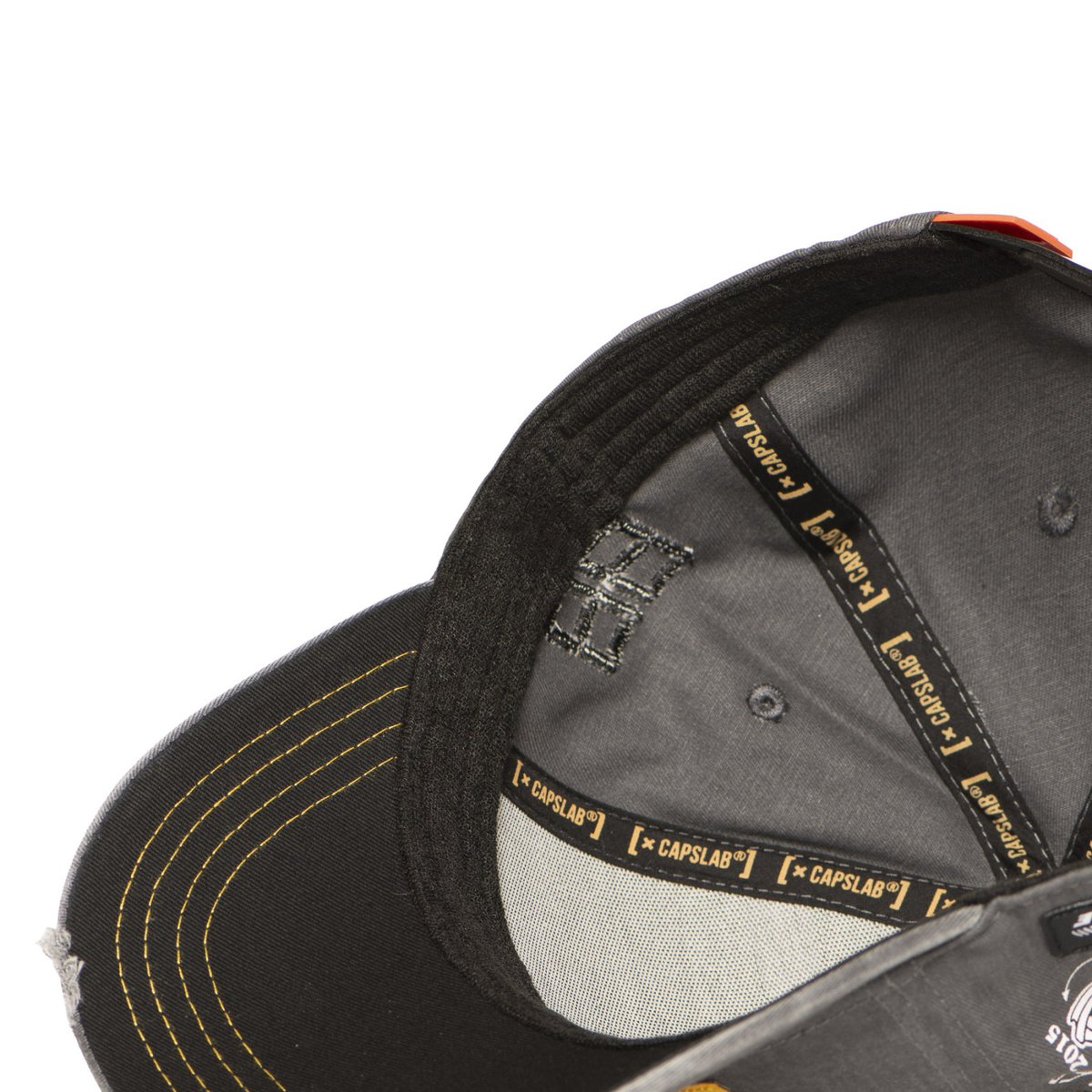 Casquette baseball retour vers le futur gris foncé/jaune/rouge, CAPSLAB