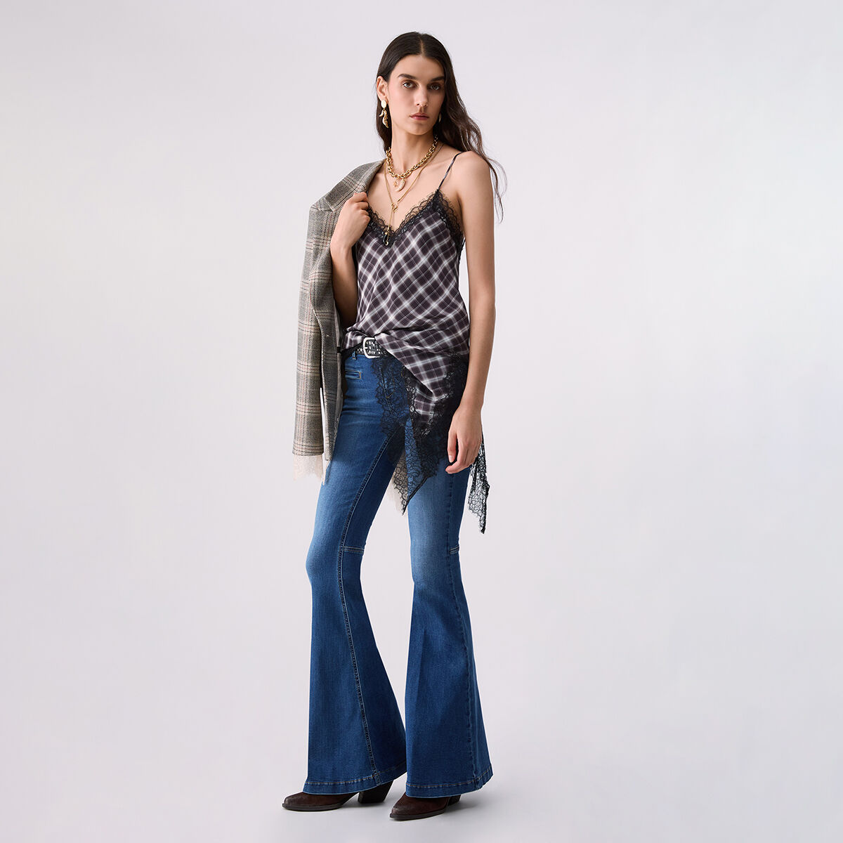 Jean super flare denim bleu foncé, LIU JO