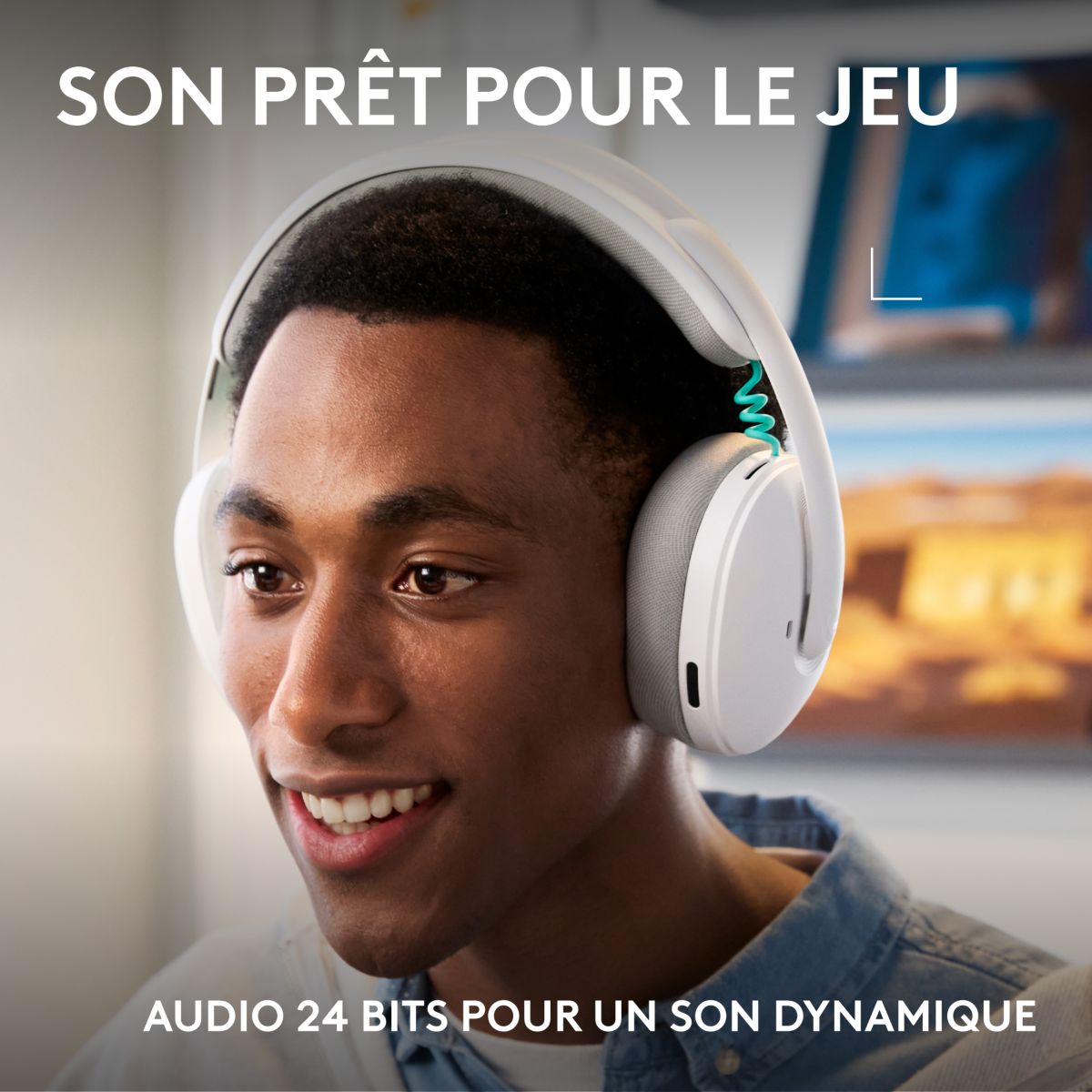 Casque gamer G325 Blanc couleur unique, LOGITECH