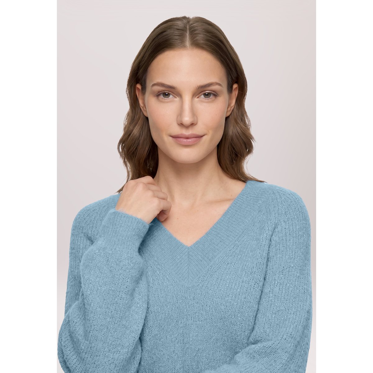 Pull-over en maille à fils de fil textile smoky mint, BETTY BARCLAY