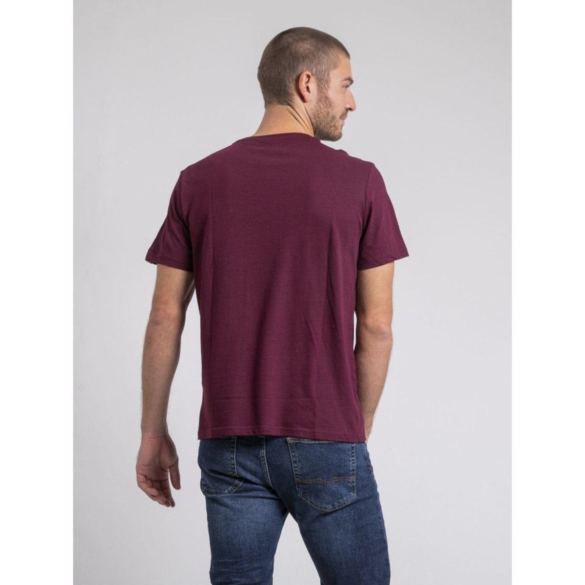 T-shirt Col Rond Pur Coton Jirobin violet, RITCHIE